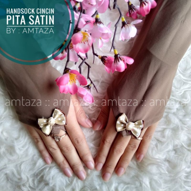 [BISA COD] Handsock Cincin Pita Satin Premium by Amtaza | manset cincin pita amtaza | handsock cincin pita amtaza