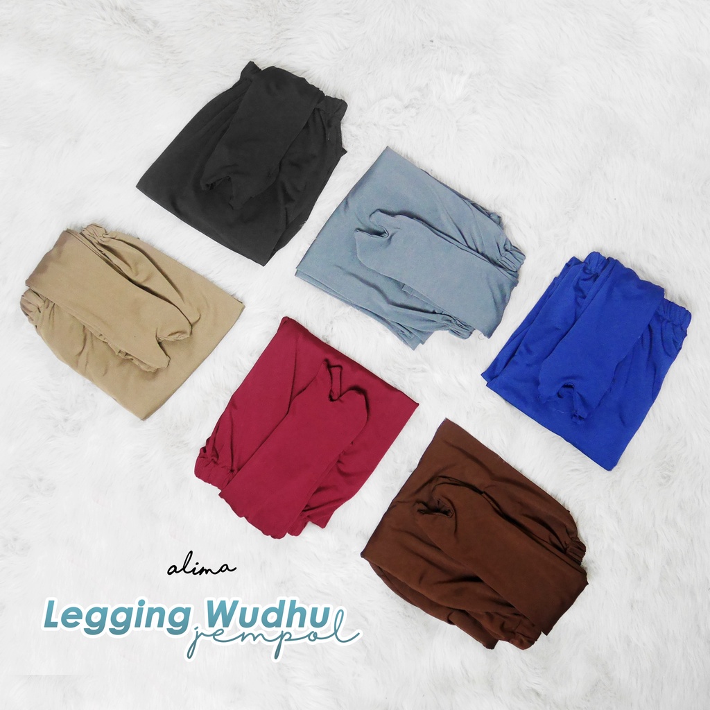 Legging Wudhu Jumbo Celamis Jempol Wanita Dewasa Bahan Spandek By Alima Indonesia