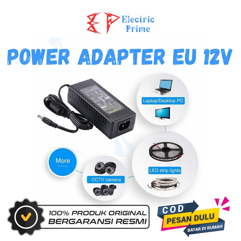 Adapter Power Supply EU LED Strip TRIPLEDI Adaptor Laptop PC CCTV 12V 2A 3A 5A 6A 10A