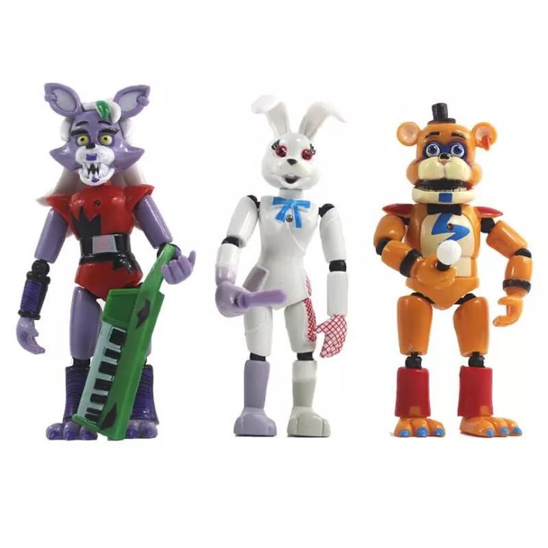 Figure Five Nights At Freddy's FNAF Freddy Set 8 Miniatur Pajangan Topper