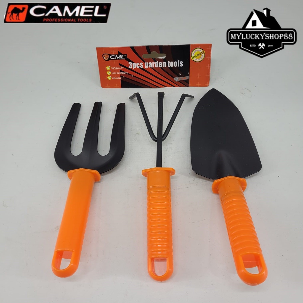 Camel Garden Tools Set 3 Pcs Alat Kebun Taman Pacul Garut Sekop Tool