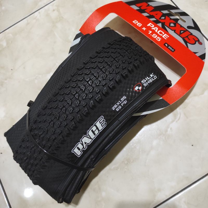 BAN LUAR SEPEDA MAXXIS PACE 26 INCH UKURAN 26x1.95 ATAU 26 x 1.95 SILK SHIELD