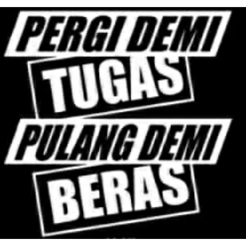 stiker cutting/sticker cutting kata2 buat di kaca samping/body mobil truk,canter,elf,dll