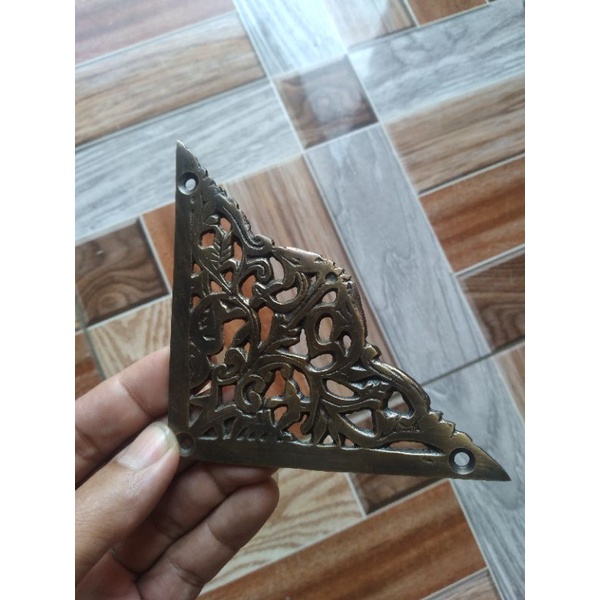 Siku ukir aksesoris pintu rumah pagar pintu lemari peti kuningan antik