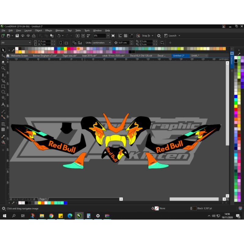 (COD) Les sticker decal full body nmax 2020