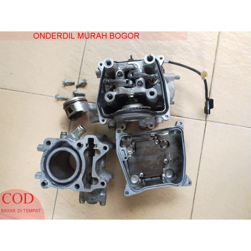 Satu set blok head plus blok seher Honda Vario 125 LED tahun 2016-2018 original