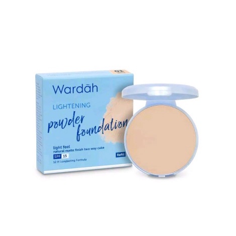 ✨SHASYA✨ FULL SIZE &amp; REFILL Wardah Lightening Powder Foundation Two Way Cake Light Feel ( TWC ) - 12g