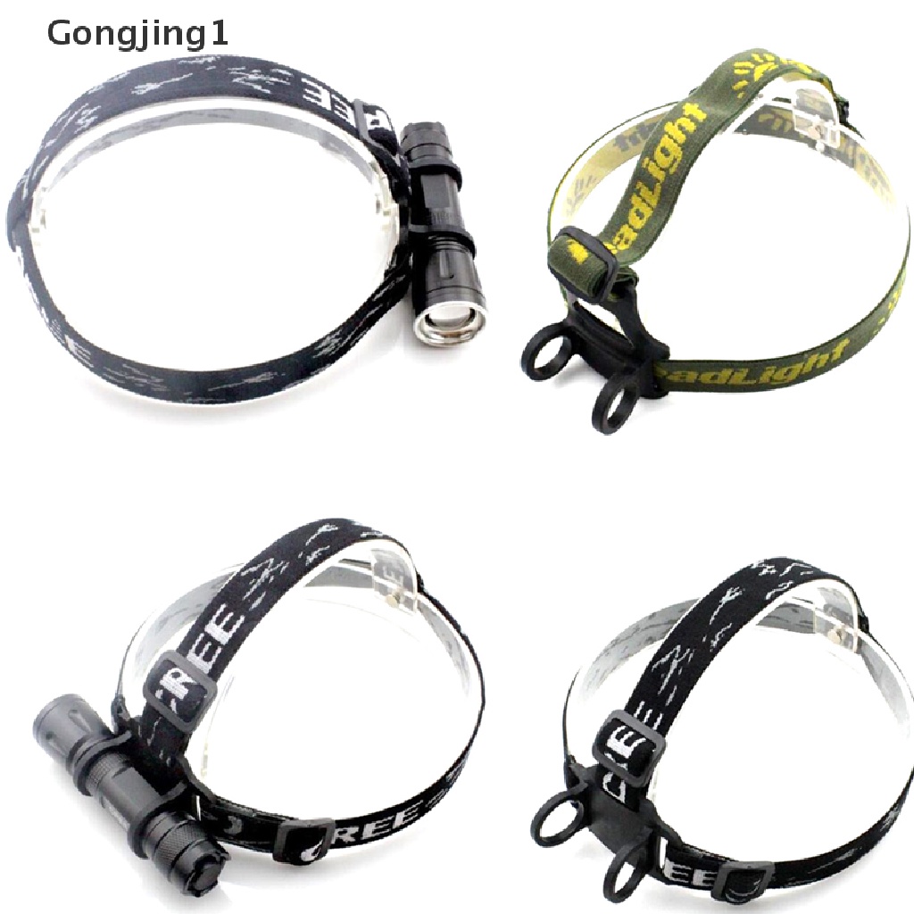 Gongjing1 Strap Kepala Holder Lampu Senter Untuk Sepeda