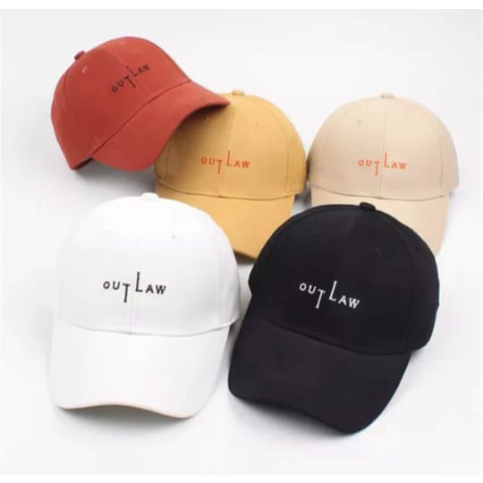 Topi Baseball Distro Pria Wanita Merk Out Law / Topi Out Law