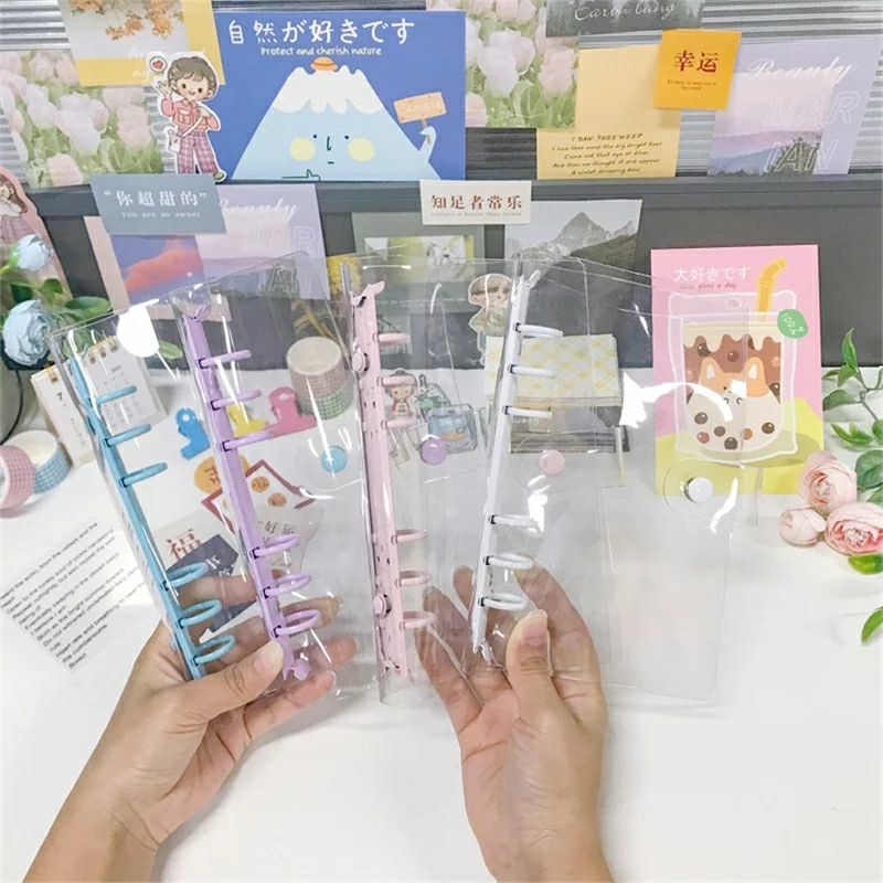 

FEBY Notebook Binder Transparan Ring Warna A5 A6 6 Ring / KPOP Album Collectbook