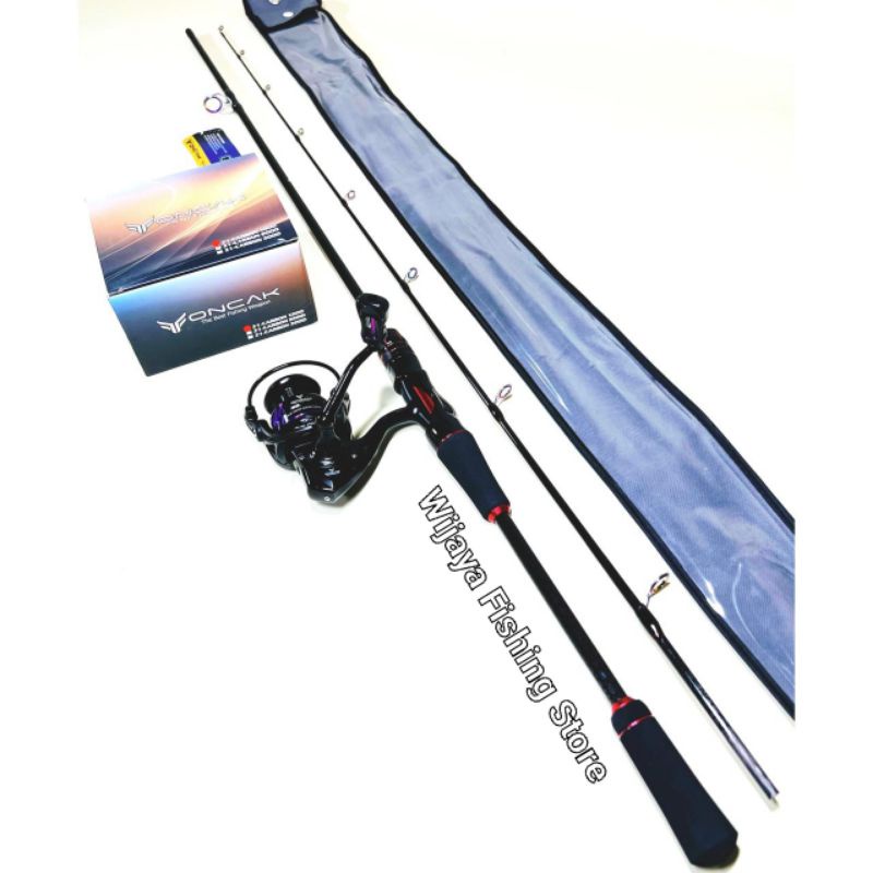 Set Joran Spinning Oncak Black Eye 180 198 dan Reel Oncak Z1-Carbon