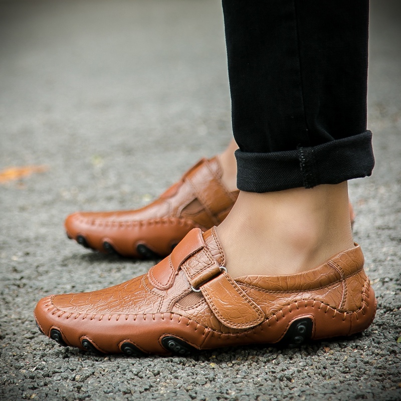 Sepatu Loafers Casual Pria Pantifel Anti Slip Kantor Sepatu Slip On Santai Cowok Keren Sepatu Kantor Murah 054