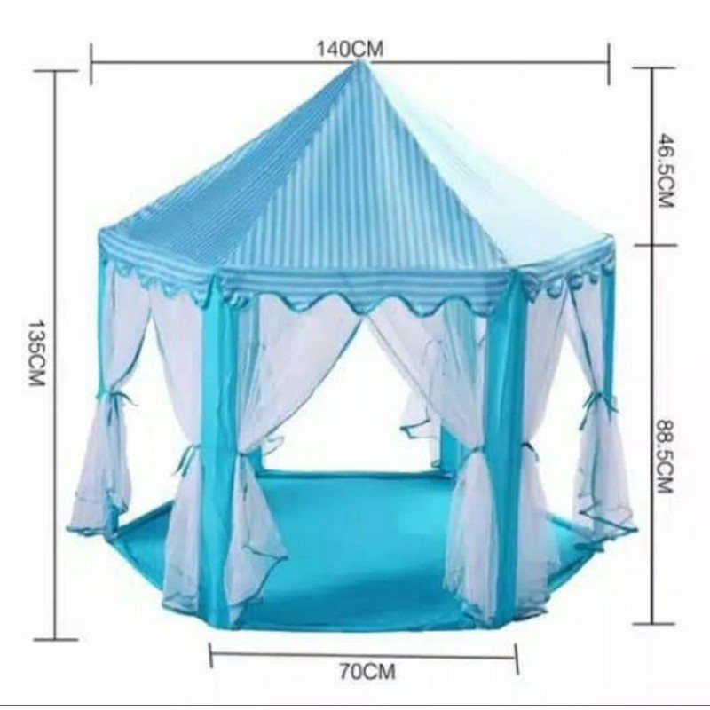 Tenda Princess Kelambu / Tenda Anak Castle Istana Princess