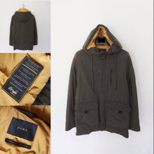 zara quilted jacket with hood