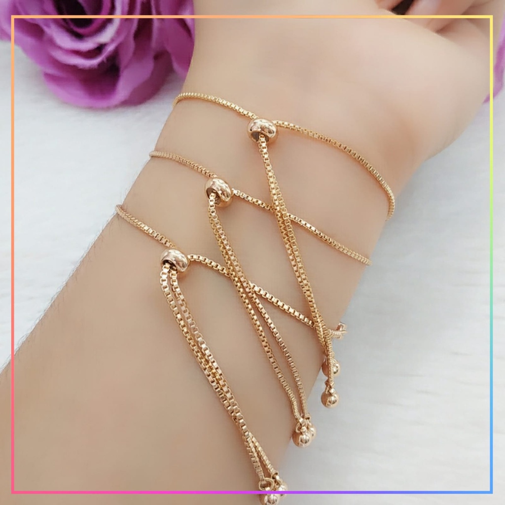 Gelang xuping gelang Serut wanita dewasa permata love ori xuping premium perhiasan lapis emas gold GL 202