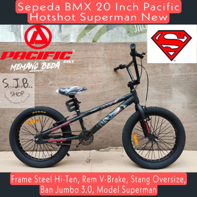 Sepeda BMX 20 Inch PACIFIC HOTSHOT SUPERMAN New Steel Hi-Ten Ban Jumbo