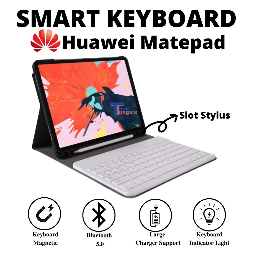 Paket Keyboard Huawei Matepad T10S Matepad 10.4/ Honor V6 Matepad SE 10.4 Matepad Air Sarung Keyboar