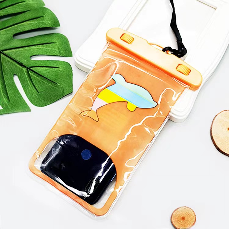 (Hello Girl) D41 Sarung Hp Anti Air/Pouch Smartphone WaterProof Case Lucu Import