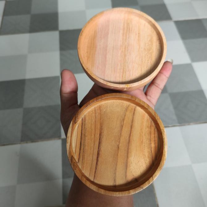 Tatakan Gelas Kayu / Tatakan Cangkir / Alas Gelas Kayu / Coaster Set - TATAKAN JATI