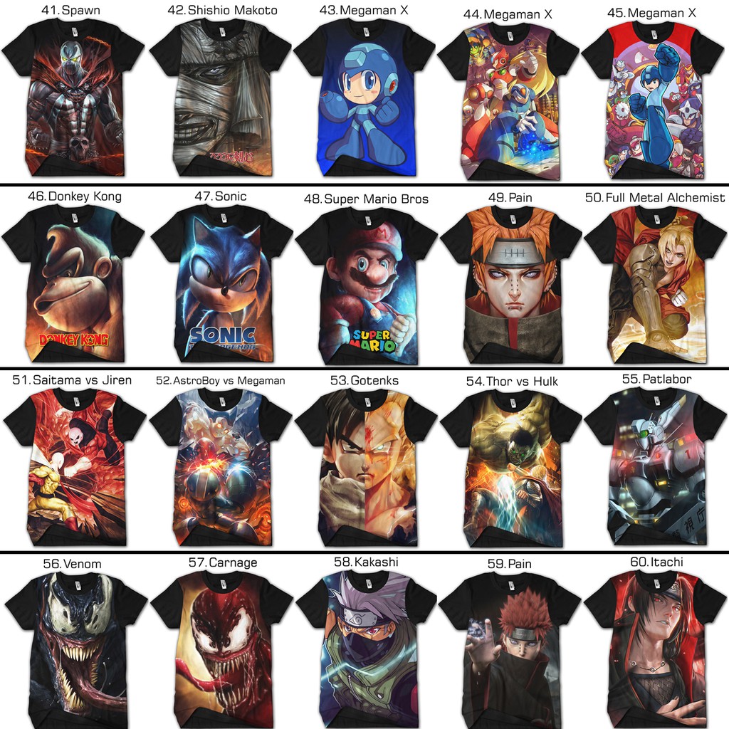 kaos anime campur superhero