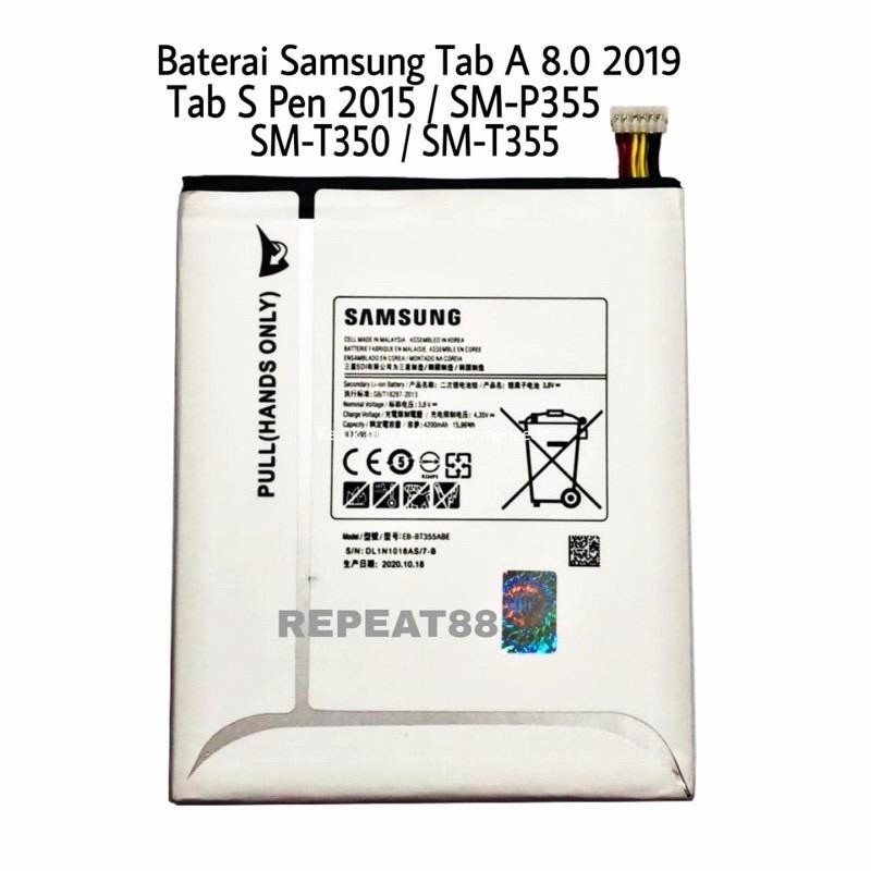 Battery Batere Batre Baterai Samsung Tab A 8 inch 2015 T350 T355 P350 P355