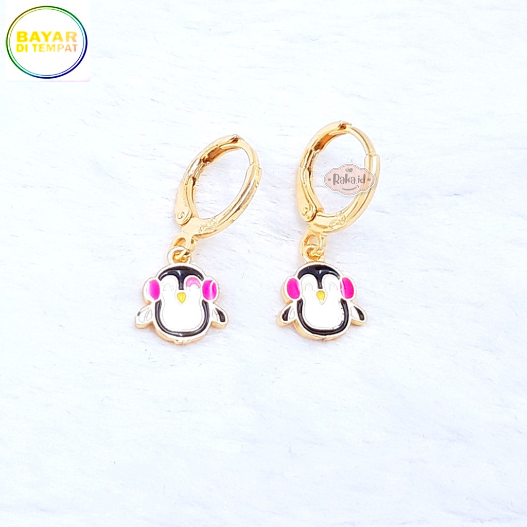 RAKA Acc - Anting Clip / Klip Penguin Perhiasan Aksesoris Wanita 548