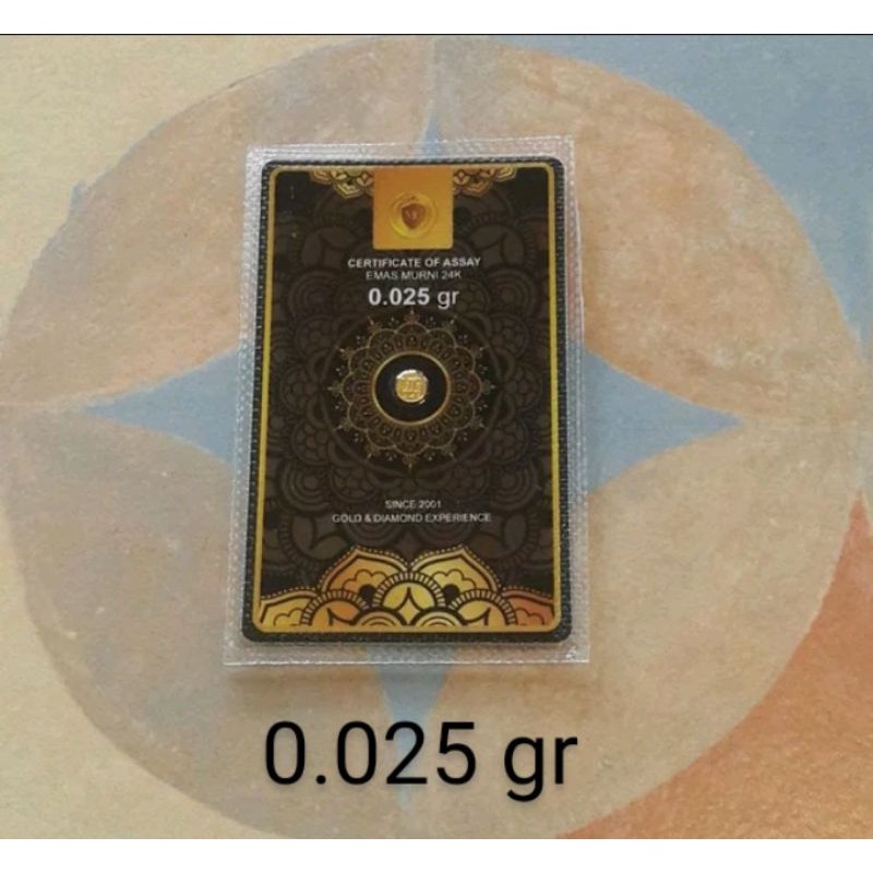 Emas 24 K Mini Gold 0.025 gr