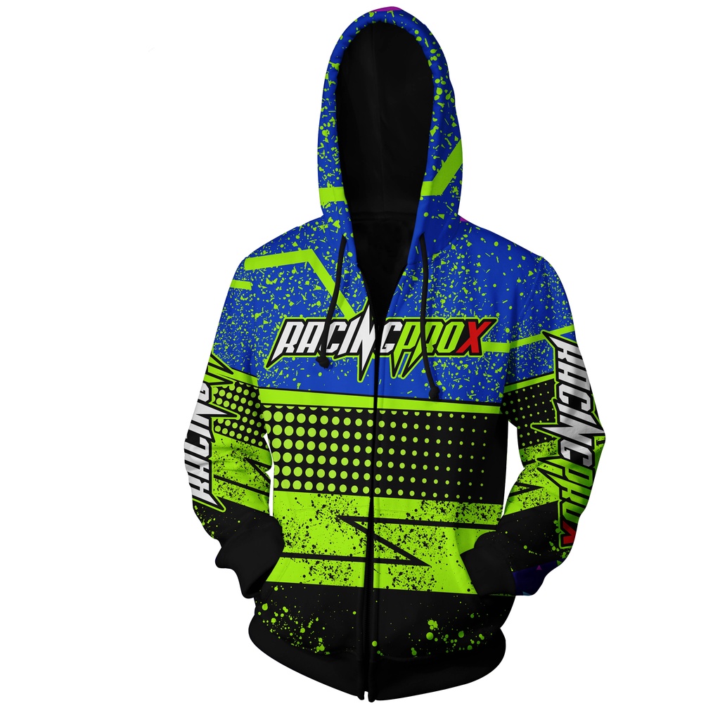 JAKET RACING ZIPPER PROX THREE FORO FULLPRINT