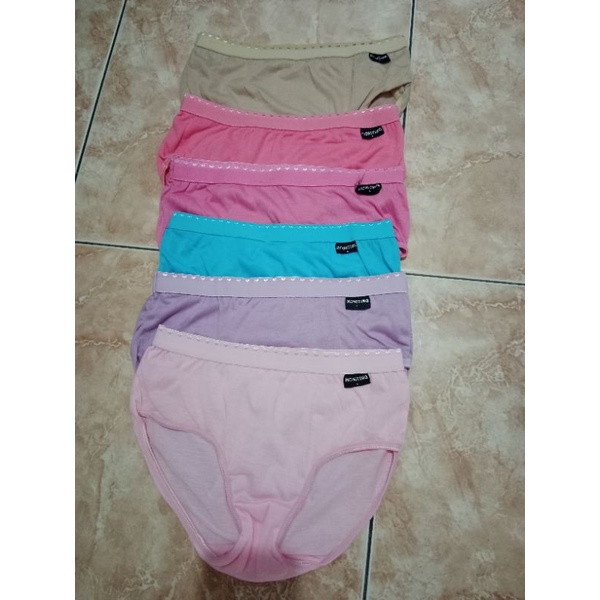 6 pcs Celana dalam karet lebar honiting / celana dalam wanita
