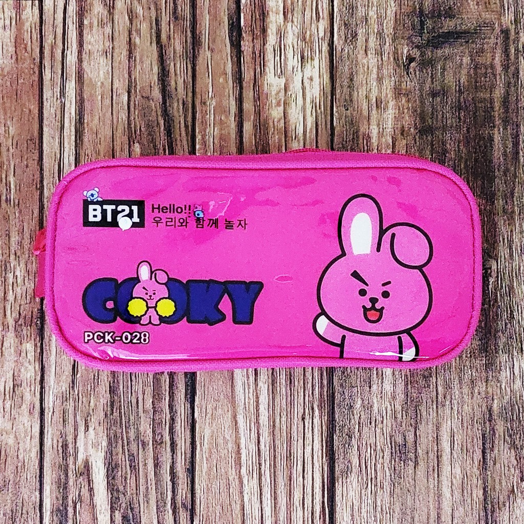 KOTAK PENSIL BT21 KPOP / TEMPAT ALAT TULIS BT21 TERLARIS-K.P - BT21 COOKY