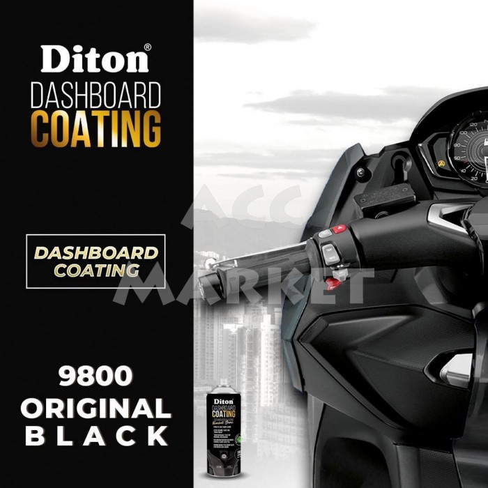 Diton Dashboard Coating Dasbor Black Hitam 9800