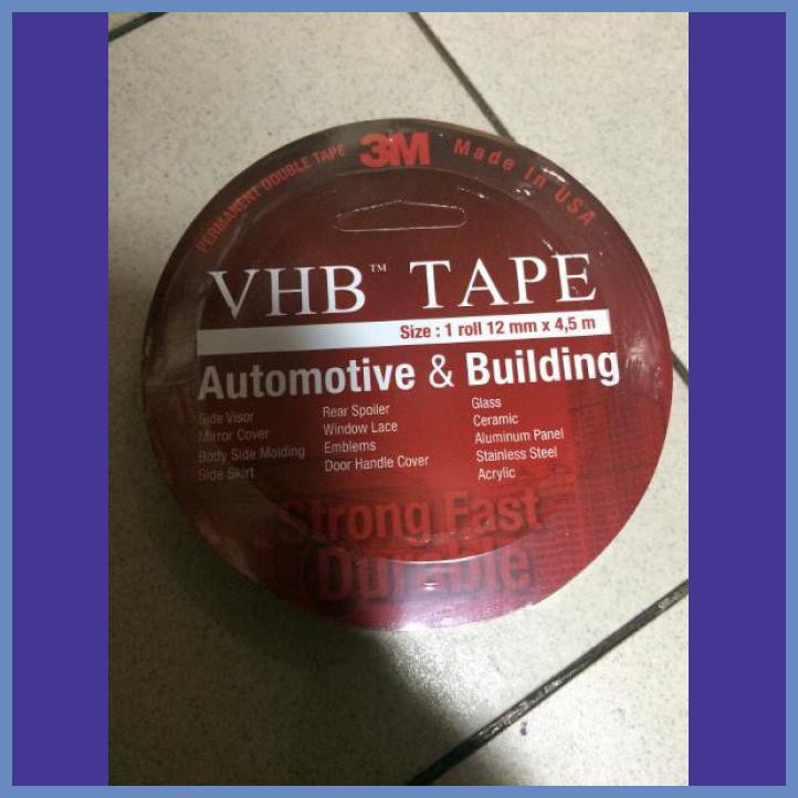 

3M VHB DOUBLE TAPE 12 MM X 4.5 M ORIGINAL