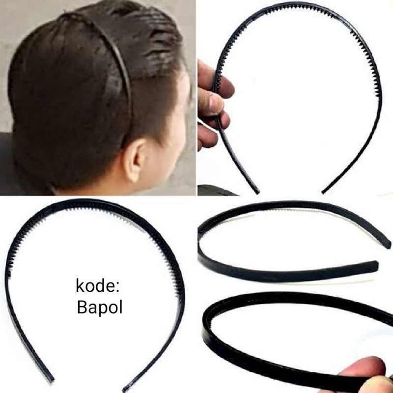 bando hitam polos sedang bapol