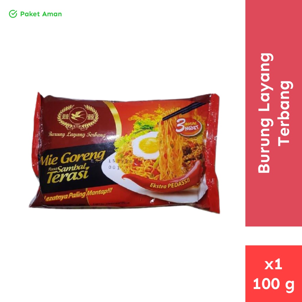 

Mie Goreng - Sambal Terasi - 100 g x 1 pc - Burung Layang Terbang