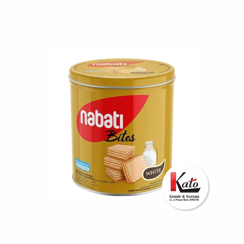 

Nabati Richoco Bites Wafer White Wafer Krim Vanilla Kaleng 287gr