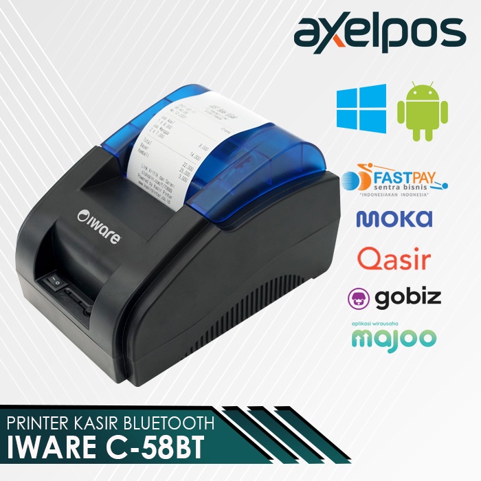 PRINTER BLUETOOTH C58BT SUPPORT PPOB DAN KASIR ANDROID FREE KERTAS