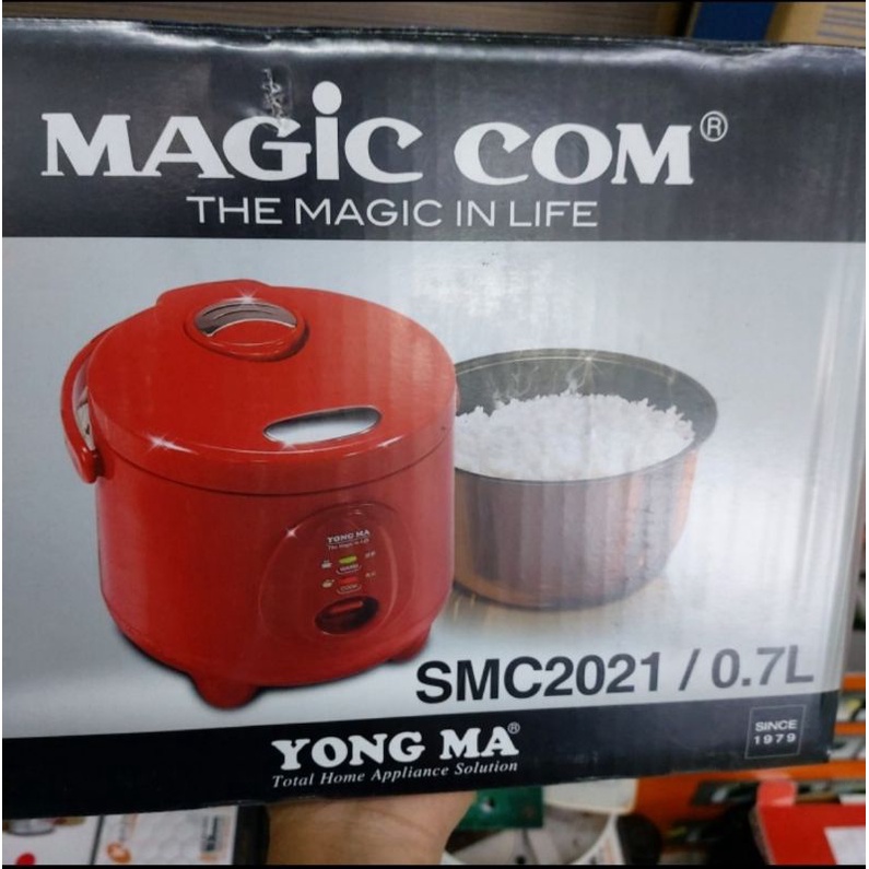 Yong Ma 0,7 Liter SMC-2021 Magic Com Penanak Nasi Rice Cooker Kecil 0,7L Yong Ma SMC2021