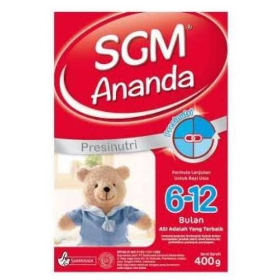 Susu SGM Ananda 6-12 bulan - 400 gr
