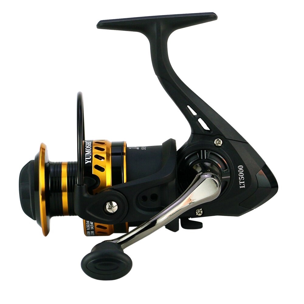 YUMOSHI LT3000 Reel Pancing Spinning 12 Ball Bearing 5.2:1 - Black