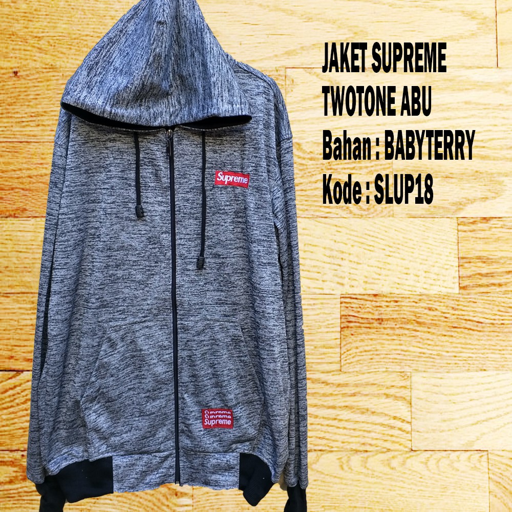 Jual Hoodie Supreme Black / Jaket Cotton Fleece - F12Store | Tokopedia