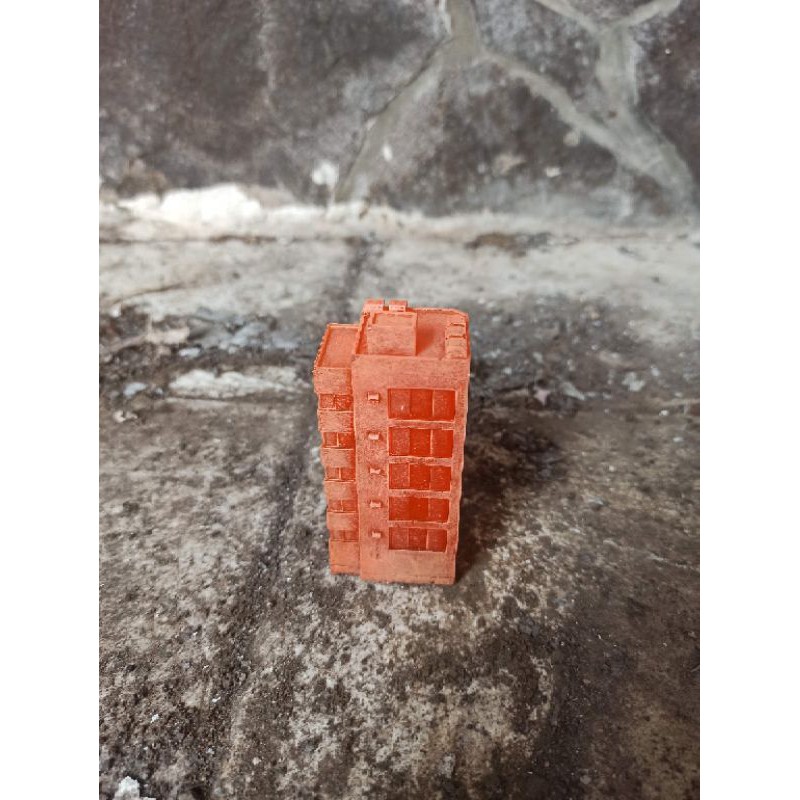 Figure Gedung warna orange ver shopee cocok shf figma neca godzilla ultramen evangelion building