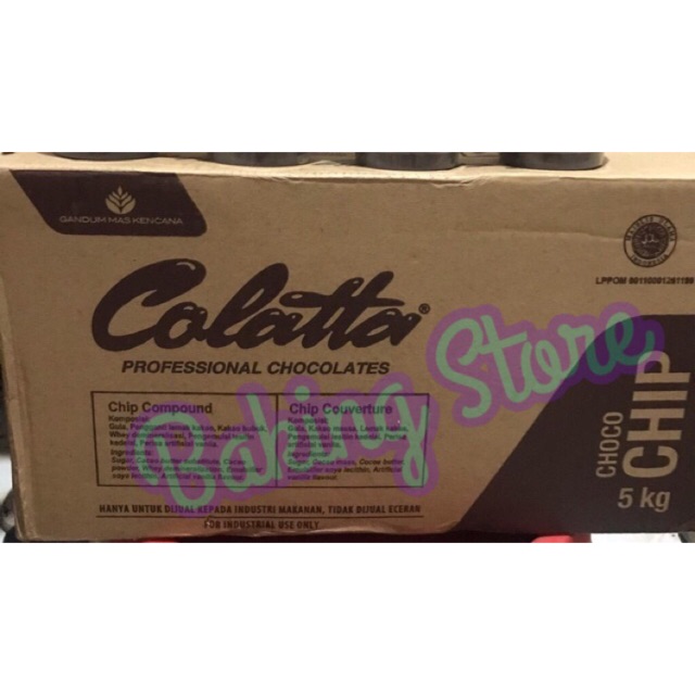 Colatta Cokelat - Chocolate Choco Chip 5kg - Gosend Only!!!