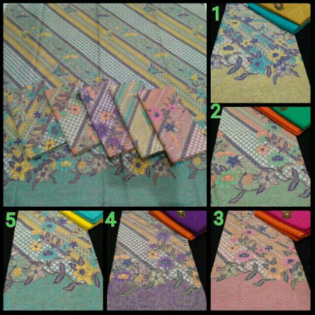 Batik katun + emboss