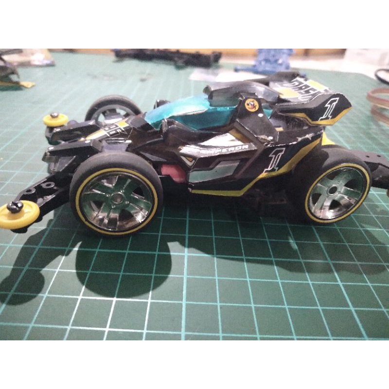 Tamiya Mini 4Wd Rise Emperor Black Spesial MA Chassis Sudah Pake Dinamo MACH DASH PRO