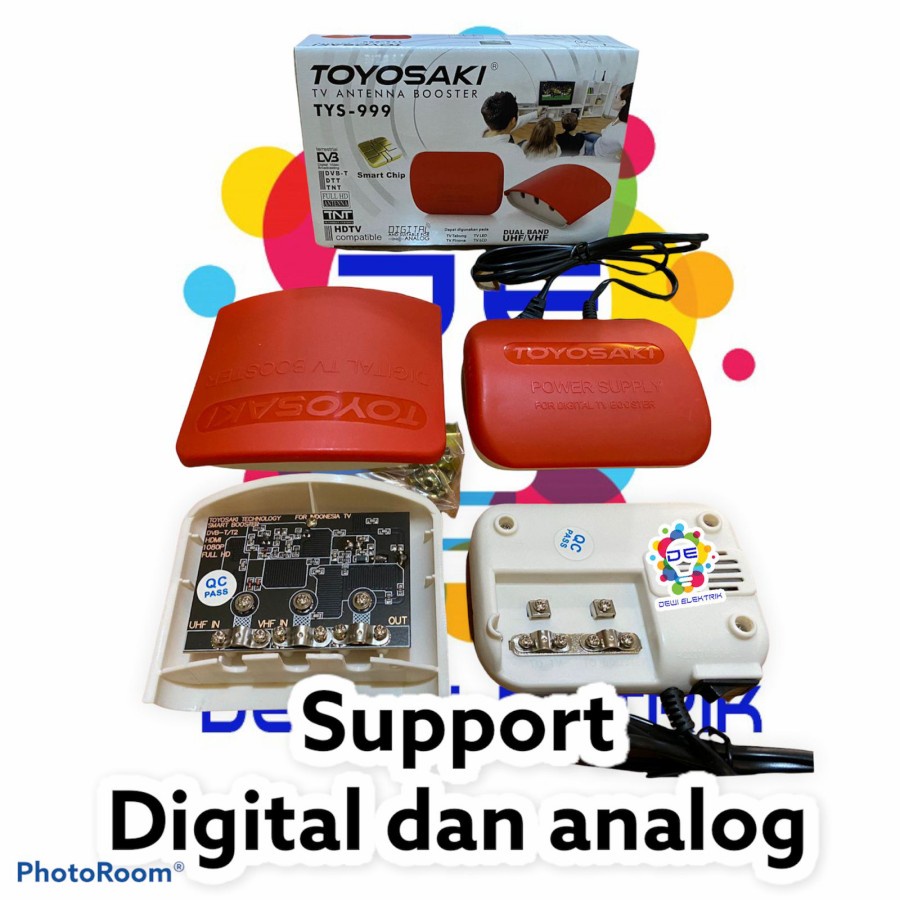 Booster Antena TV / Penguat Sinyal SUPPORT DIGITAL SMART CHIPS TYS 666