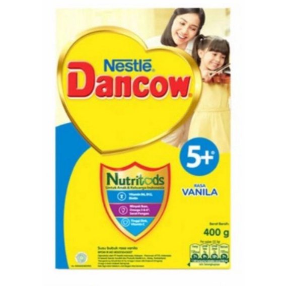 

Dancow 5+ madu/vanila/Cokelat 400 gram