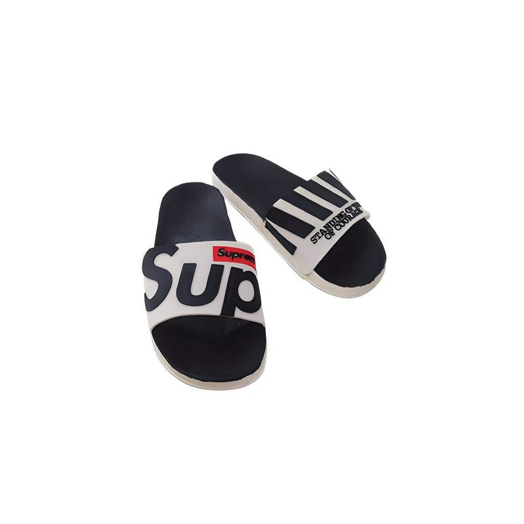 PROMO TERBARU SANDAL PRIA / SANDAL PRIA KARET / SANDAL PRIA DISTRO / SANDAL PRIA CASUAL  SUPREME GARIS 37 - 43