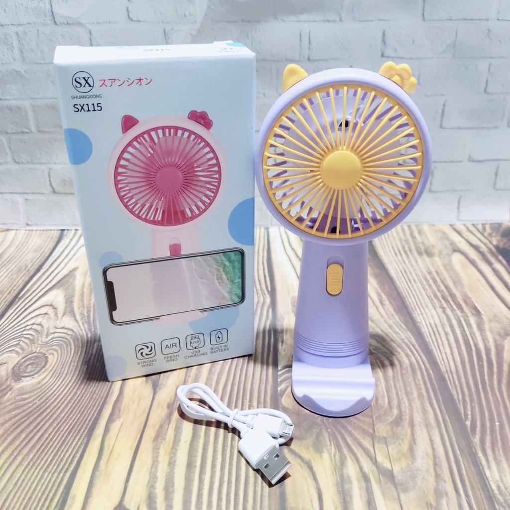 KIPAS ANGIN GENGGAM Portable - Handy Mini Fan SX-115 Rechargeable