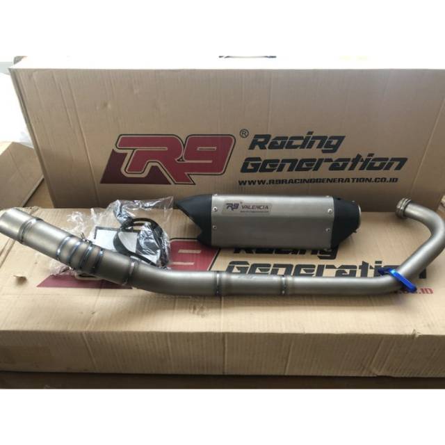 Knalpot R9 valencia titanium carbon jupiter mx new