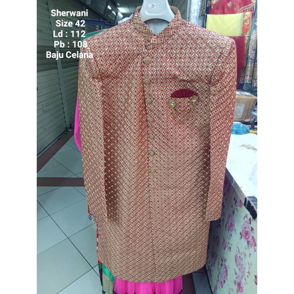 Baju Pengantin India Pria Kurta Sherwani Aladin Costume Kostum Wedding Bollywood Jodha Akbar